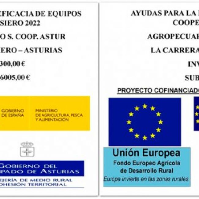 Ayudas a la Cooperativa Agropecuaria de Siero